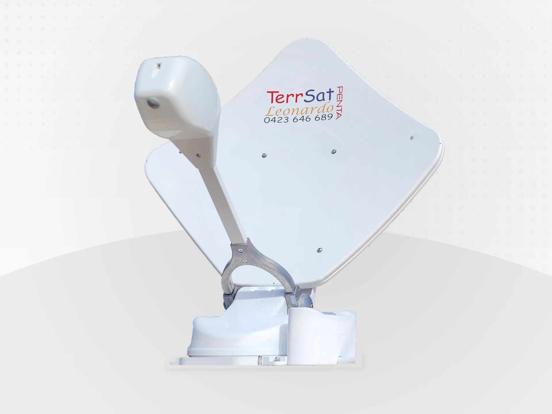 A mocked up graphic of a TerrSat antenna.
